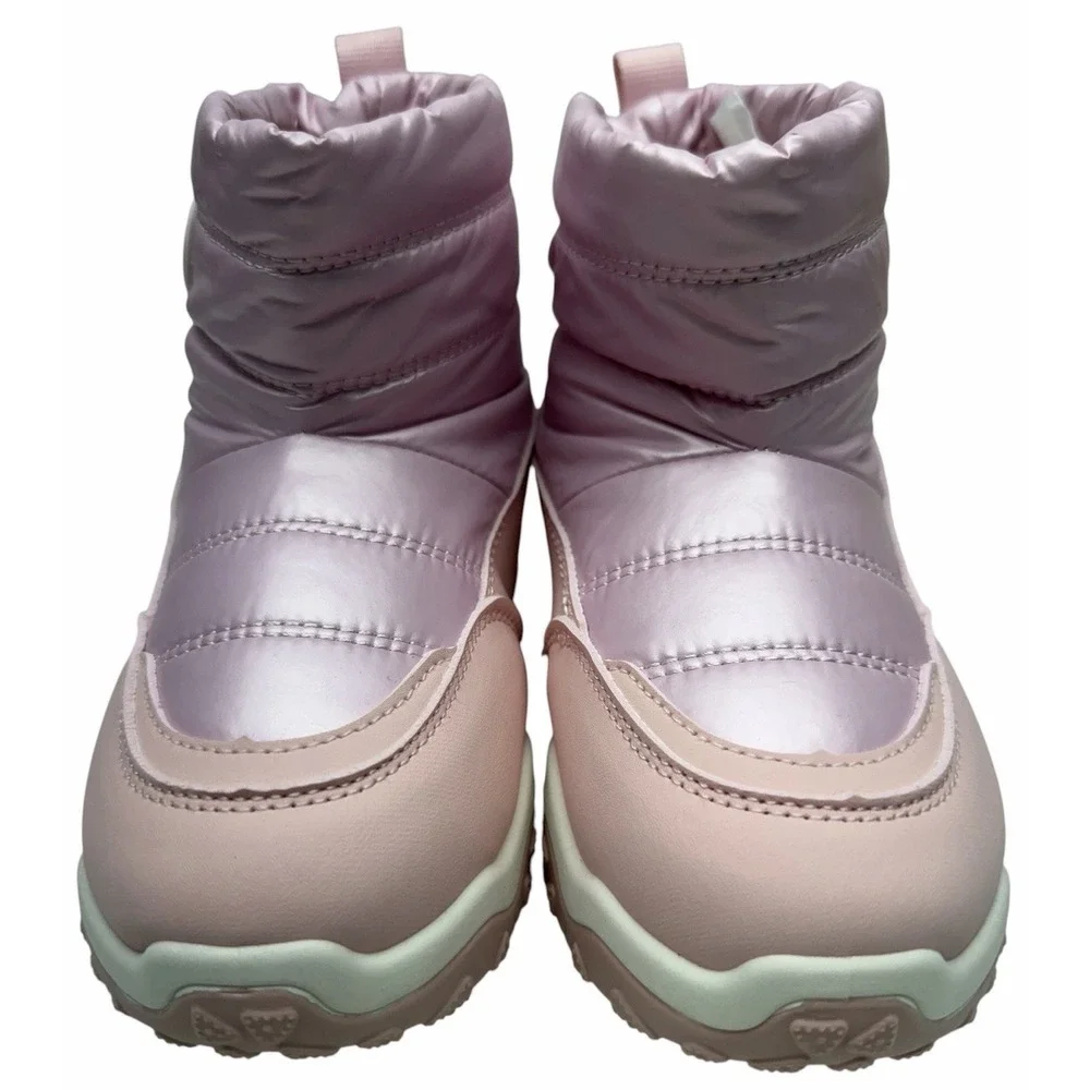 Babaya Kids Girls Pink Winter Snow Boots Faux‎ Fur Lined Size US 1 EUR 32 New